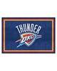 Fan Mats LLC Oklahoma City Thunder 5x8 Rug Blue