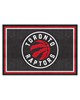 Fan Mats  LLC Toronto Raptors 5x8 Rug Black