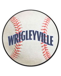 Chicago Cubs Baseball Mat by  Premier Prints 