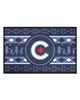 Fan Mats LLC Chicago Cubs Starter Mat Holiday Sweater Blue