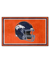 Denver Broncos 4x6 Rug by  Collier Campbell 
