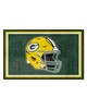 Fan Mats LLC Green Bay Packers 4x6 Rug Green
