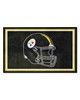 Fan Mats LLC Pittsburgh Steelers 4x6 Rug Black