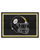 Fan Mats LLC Pittsburgh Steelers 5x8 Rug Black