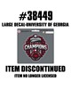 Fan Mats LLC Georgia Bulldogs Large Decal Gray