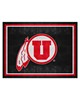 Fan Mats LLC Utah Utes 8x10 Rug Black