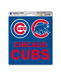 Chicago Cubs Decal 3-pk by  Premier Prints 