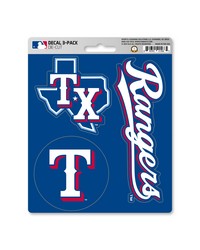 Texas Rangers Decal 3-pk by  Fairwinds Studio 