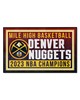 Fan Mats LLC Denver Nuggets 4x6 Rug Team Colors
