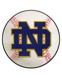 Notre Dame Baseball Mat 26 diameter  by   