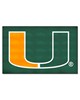 Fan Mats LLC Miami Hurricanes Ulti-Mat Green