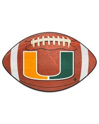Miami Hurricanes Football Mat by   