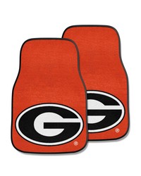 Georgia 2piece Carpeted Car Mats 18x27 by   