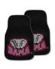 Fan Mats LLC Alabama Crimson Tide 2-pc Carpet Car Mat Set Black