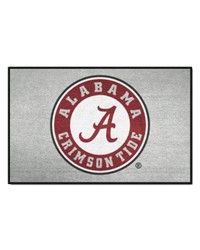 Alabama Crimson Tide Starter Mat Accent Rug  19in. x 30in. Gray by   
