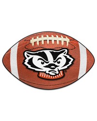 Wisconsin Badgers Football Mat by   