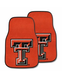 Texas Tech 2piece Carpeted Car Mats 18x27 by   