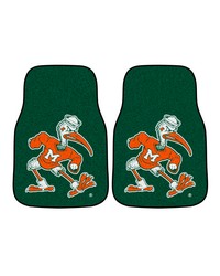 Miami 2piece Carpeted Car Mats 18x27 by   