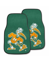 Miami 2piece Carpeted Car Mats 18x27 by   