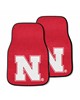 Fan Mats LLC Nebraska Cornhuskers 2-pc Carpet Car Mat Set Red