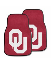 Oklahoma 2piece Carpeted Car Mats 18x27 by   