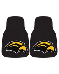 Southern Mississippi 2piece Carpeted Car Mats 18x27 by   