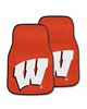 Fan Mats LLC Wisconsin Badgers 2-pc Carpet Car Mat Set Red