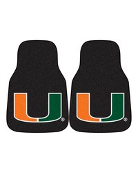 Miami 2piece Carpeted Car Mats 18x27 by   