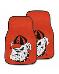 Georgia 2piece Carpeted Car Mats 18x27 by   