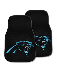 NFL Carolina Panthers 2piece Carpeted Car Mats 18x27 by   