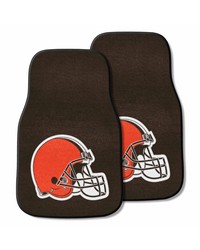 NFL Cleveland Browns 2piece Carpeted Car Mats 18x27 by   