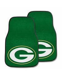 NFL Green Bay Packers 2piece Carpeted Car Mats 18x27 by   