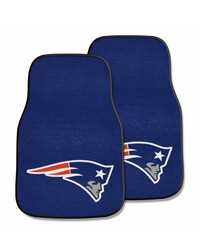 NFL New England Patriots 2piece Carpeted Car Mats 18x27 by   