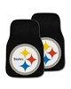 Fan Mats  LLC Pittsburgh Steelers 2-pc Carpet Car Mat Set Black