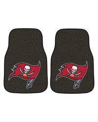 NFL Tampa Bay Buccaneers 2piece Carpeted Car Mats 18x27 by   