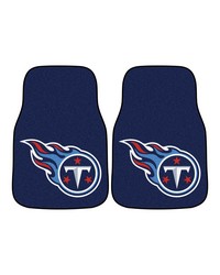 NFL Tennessee Titans 2piece Carpeted Car Mats 18x27 by   