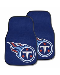 NFL Tennessee Titans 2piece Carpeted Car Mats 18x27 by   