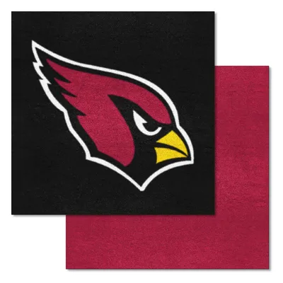 Fan Mats  LLC Arizona Cardinals Team Carpet Tiles Red