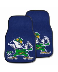 Notre Dame 2piece Carpeted Car Mats 18x27 by   