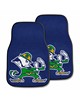 Fan Mats LLC Notre Dame Fighting Irish 2-pc Carpet Car Mat Set Navy