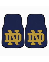 Notre Dame 2piece Carpeted Car Mats 18x27 by   