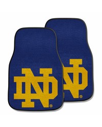 Notre Dame 2piece Carpeted Car Mats 18x27 by   