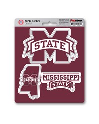 Mississippi State Bulldogs Decal 3-pk by  Fairwinds Studio 