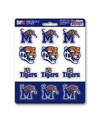 Memphis Tigers Mini Decal 12-pk by   