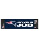 Fan Mats LLC New England Patriots Team Slogan Decal Navy