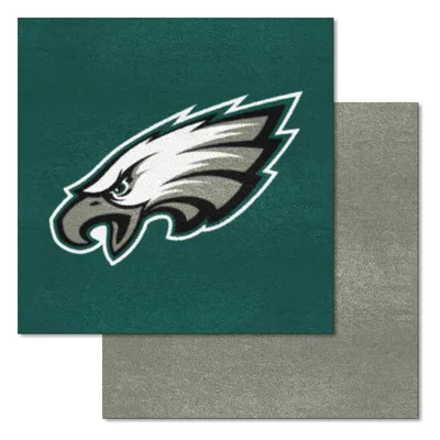 Fan Mats  LLC Philadelphia Eagles Team Carpet Tiles Green
