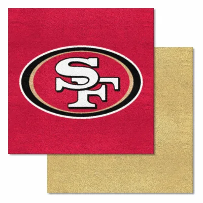 Fan Mats  LLC San Francisco 49ers Team Carpet Tiles Red