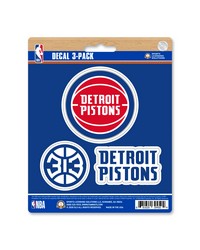 Detroit Pistons Decal 3-pk by   