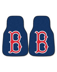 MLB Boston Red Sox 2piece Carpeted Car Mats 18x27 by   