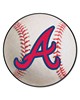 Fan Mats  LLC Atlanta Braves Baseball Mat White